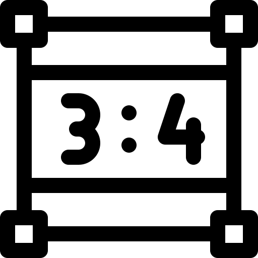 stosunek Basic Rounded Lineal ikona