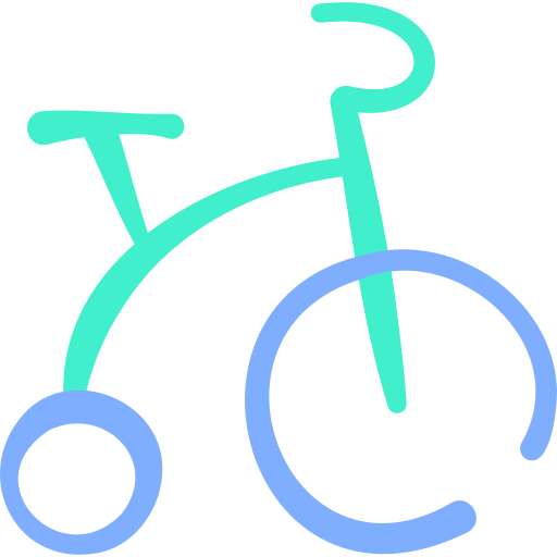 triciclo Basic Hand Drawn Color icono