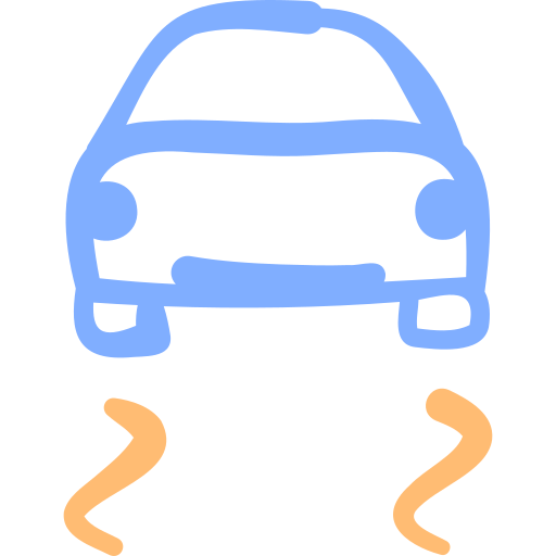 control de tracción Basic Hand Drawn Color icono