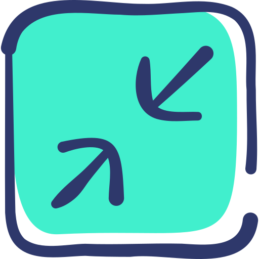 Reduce Basic Hand Drawn Lineal Color icon