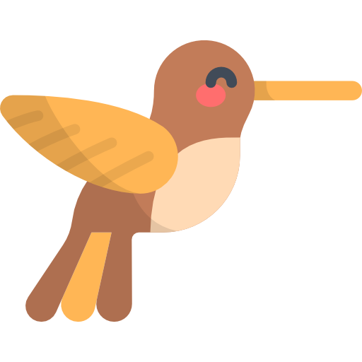 Hummingbird Kawaii Flat icon