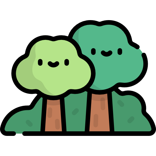 Forest Kawaii Lineal color icon