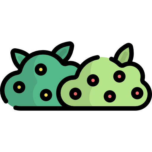 Bush Kawaii Lineal color icon