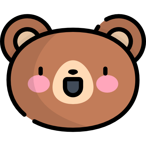 곰 Kawaii Lineal color icon