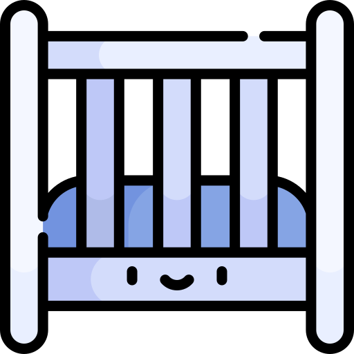Baby crib Kawaii Lineal color icon