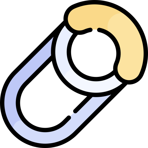 sicherheitsnadel Kawaii Lineal color icon