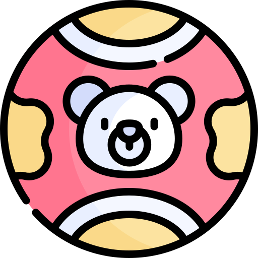 pelota Kawaii Lineal color icono