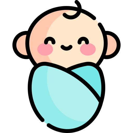 bebé Kawaii Lineal color icono