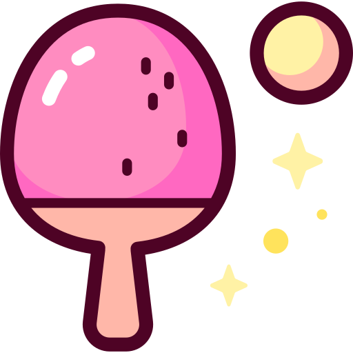 ping pong Special Candy Lineal color icono