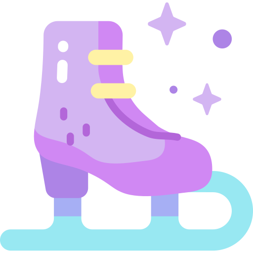 Ice skating shoes Special Candy Flat icon