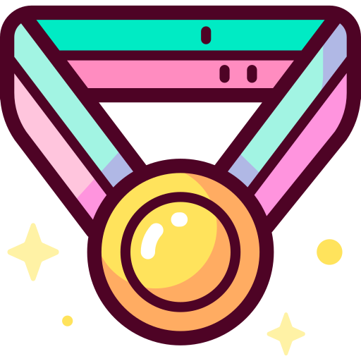 medalla Special Candy Lineal color icono
