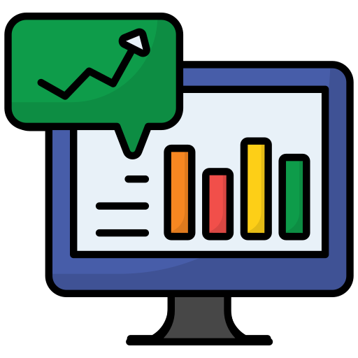 Online analytical Generic Outline Color icon