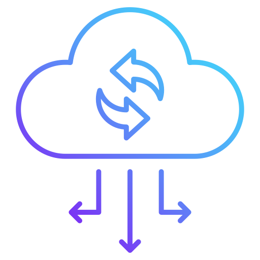 Cloud sync Generic Gradient icon