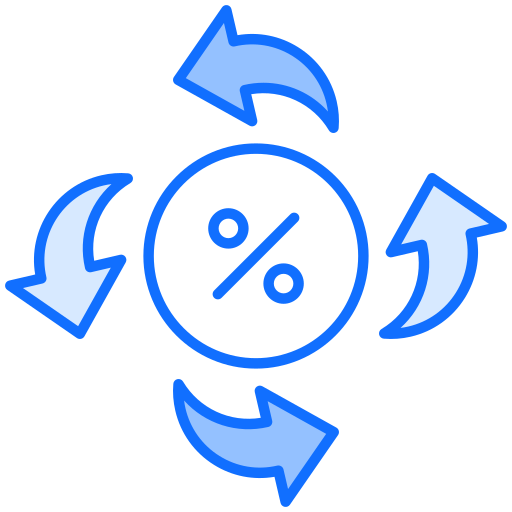 Percentage Generic Blue icon