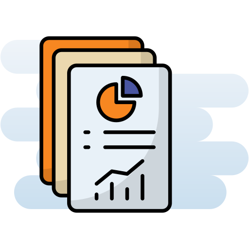 Business report Generic Rounded Shapes icon