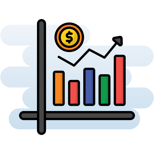 Growth graph Generic Rounded Shapes icon