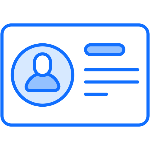 tarjeta de contacto Generic Blue icono