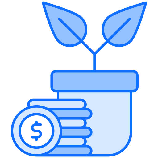 ingresos pasivos Generic Blue icono