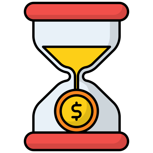 Time is money Generic Outline Color icon