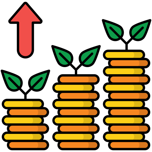 dividendi Generic Outline Color icona