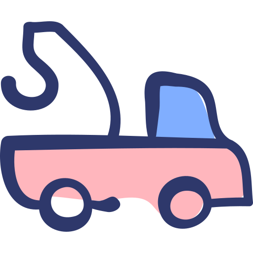 abschleppfahrzeug Basic Hand Drawn Lineal Color icon