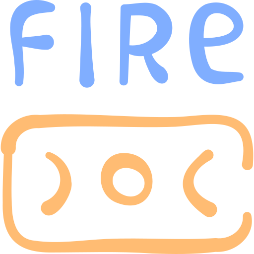 alarma de incendios Basic Hand Drawn Color icono