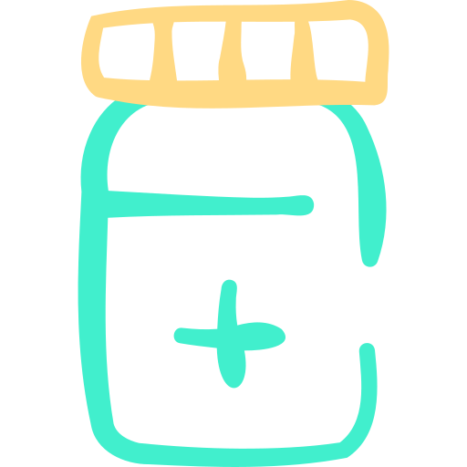pastillas Basic Hand Drawn Color icono
