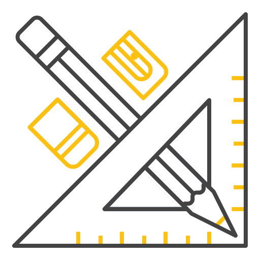righello e matita Generic Others icona