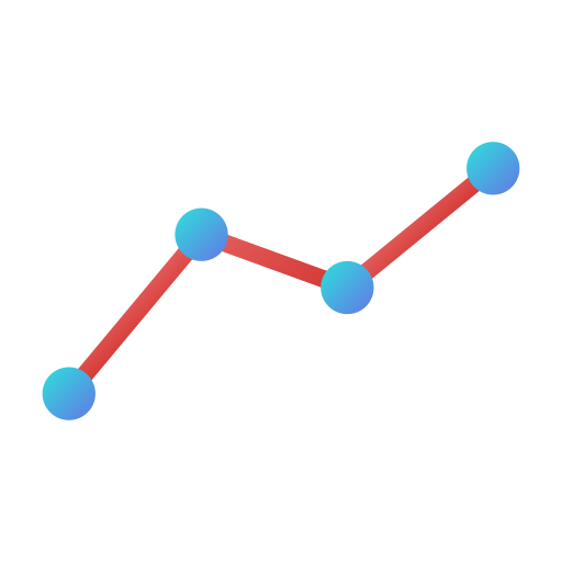 Линейный график Generic Flat Gradient иконка