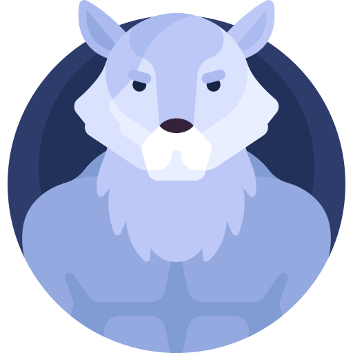 Werewolf Detailed Flat Circular Flat icon