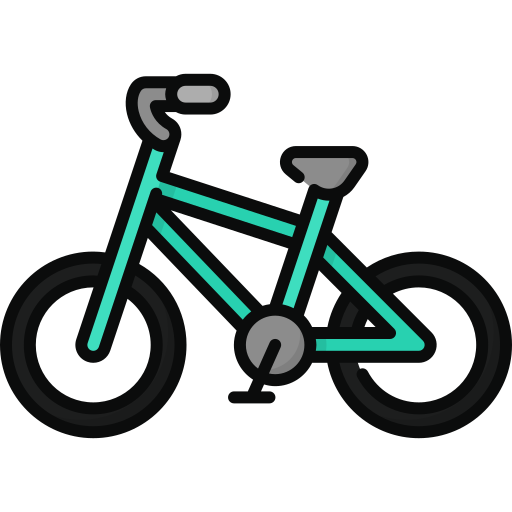 bicicleta Generic Outline Color icono