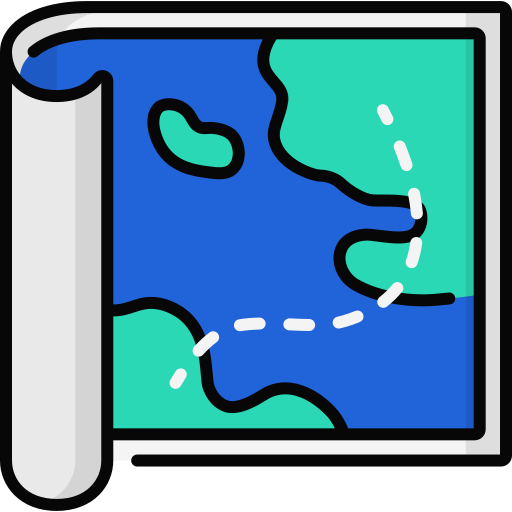 mapa Generic Outline Color ikona