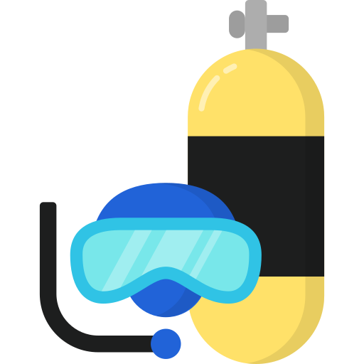 Подводное плавание с аквалангом Generic Flat иконка