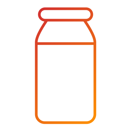butelka mleka Generic Gradient ikona