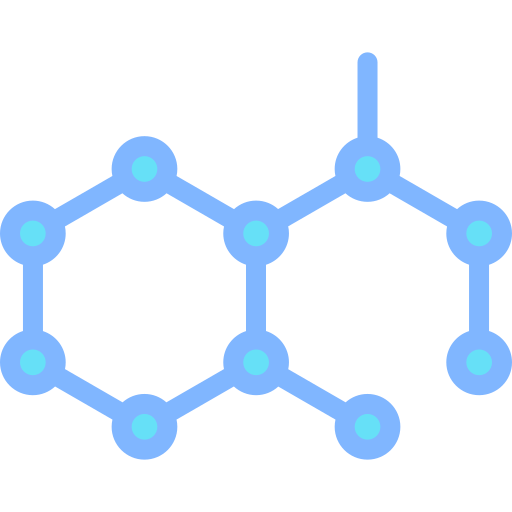 分子 Detailed color Lineal color icon