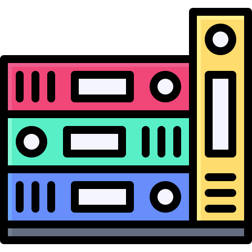 Binders Generic Outline Color icon