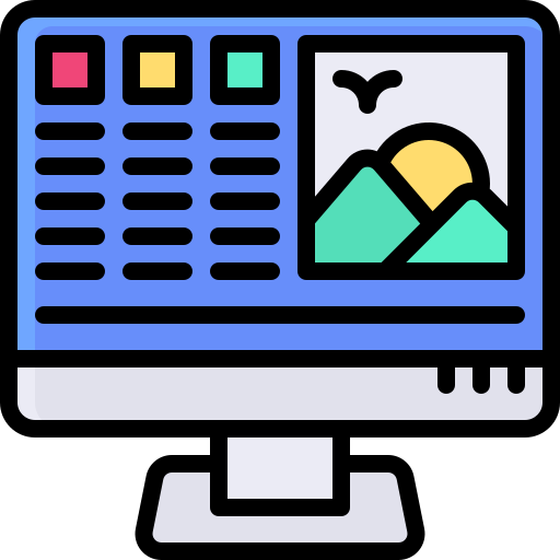 Digital painting Generic Outline Color icon
