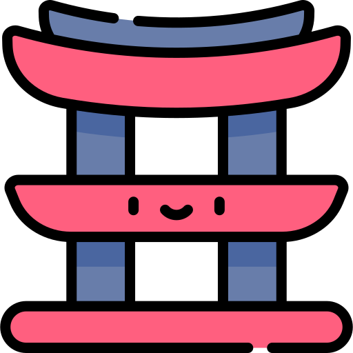 Shinto Kawaii Lineal color icon