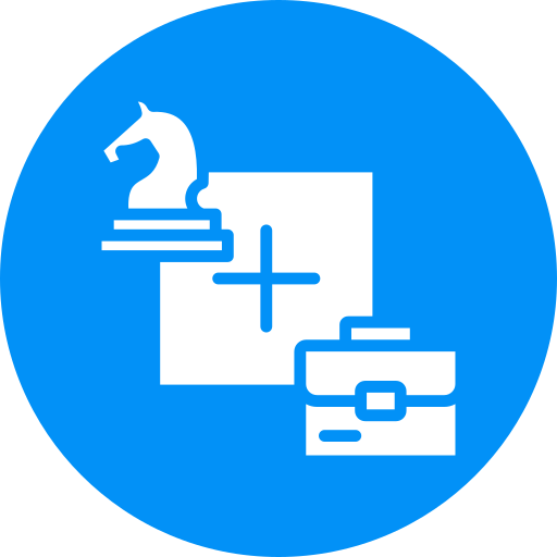 bedrijfsstrategie Generic Flat icoon