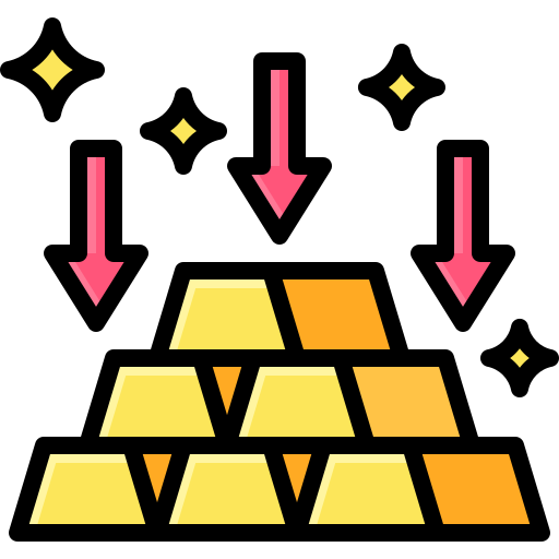 lingotti d'oro Generic Outline Color icona