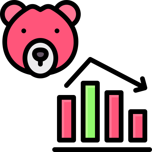 Медвежий рынок Generic Outline Color иконка