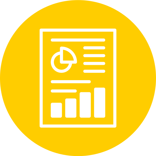 rapport d'activité Generic Flat Icône