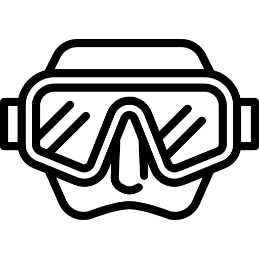 masque de plongée avec tuba  Icône