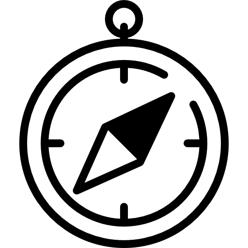 Круглый компас  иконка