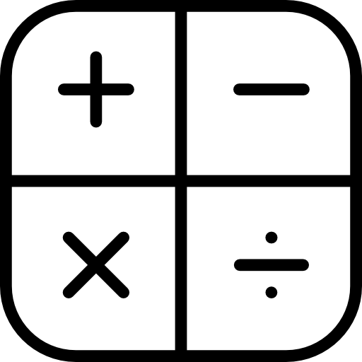 rekenmachine symbolen  icoon