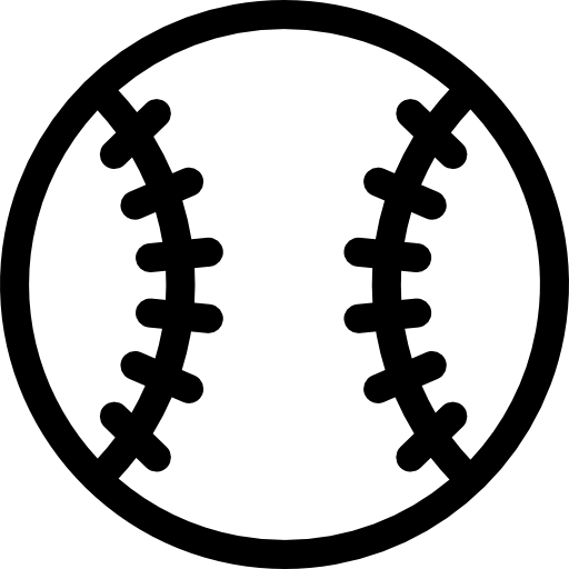 grande palla da baseball  icona