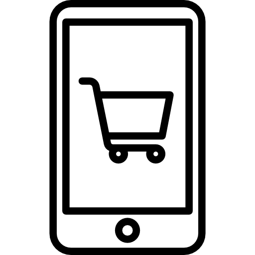 compras en smarphone  icono