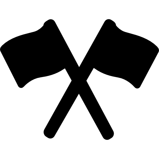 bandeiras cruzadas  Ícone