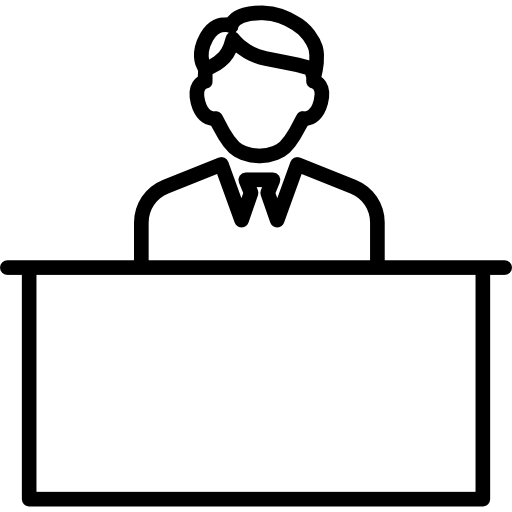 receptionist  icona