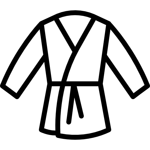 kimono con cintura  icona